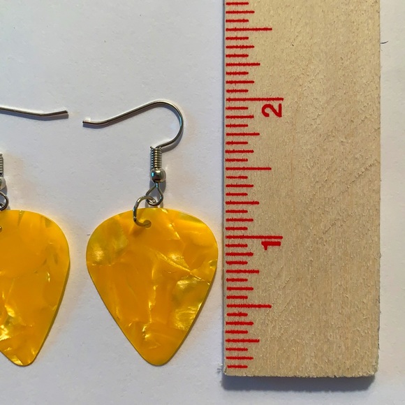 Guitar Pick Custom Earrings - Picture 4 of 4